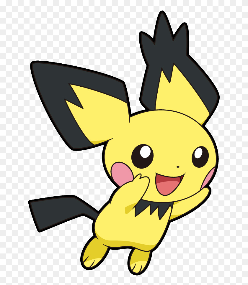 656x907 Spiky Eared Pichu - Pokemon Clipart PNG
