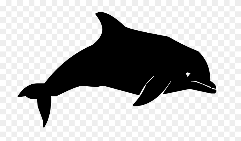 900x500 Spinner Dolphin Clipart Blanco Y Negro - Dolphin Images Clipart