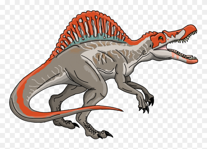 823x576 Спинозавр Эволюция Мира Юрского Периода Парк Юрского Периода Тираннозавр - Парк Юрского Периода Png