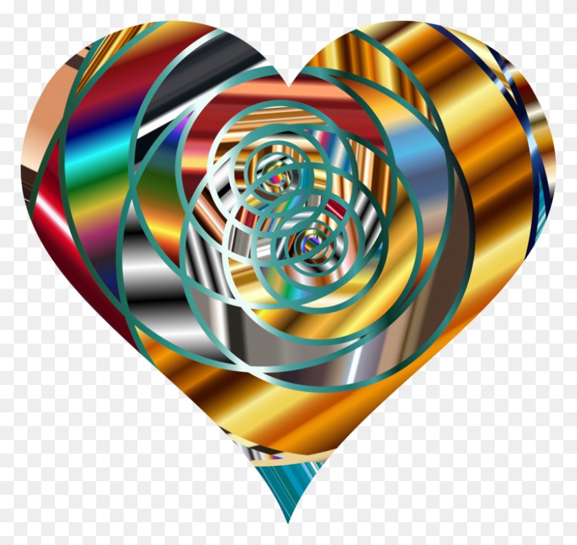 798x750 Spiral Circle Vortex Shape Heart - Vortex Clipart