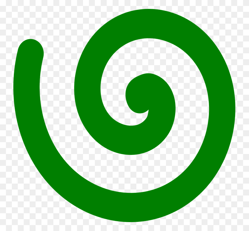 749x720 Spiral Clipart Green Spiral - Clip Art Green Swirls