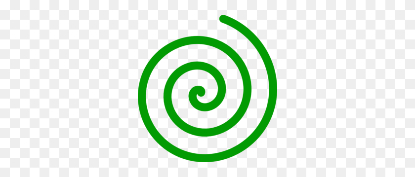 282x299 Spiral Green Clip Art - Spiral Clipart