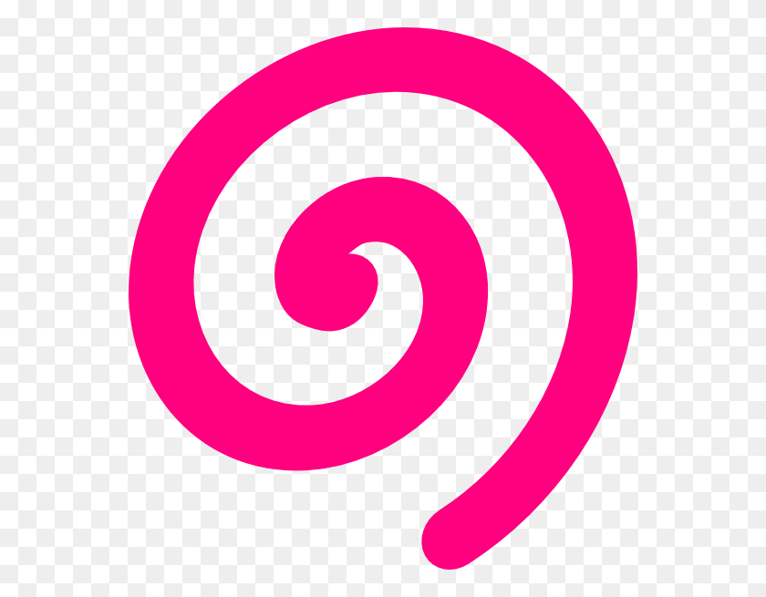 558x595 Spiral Pink Clip Art - Spiral Clipart