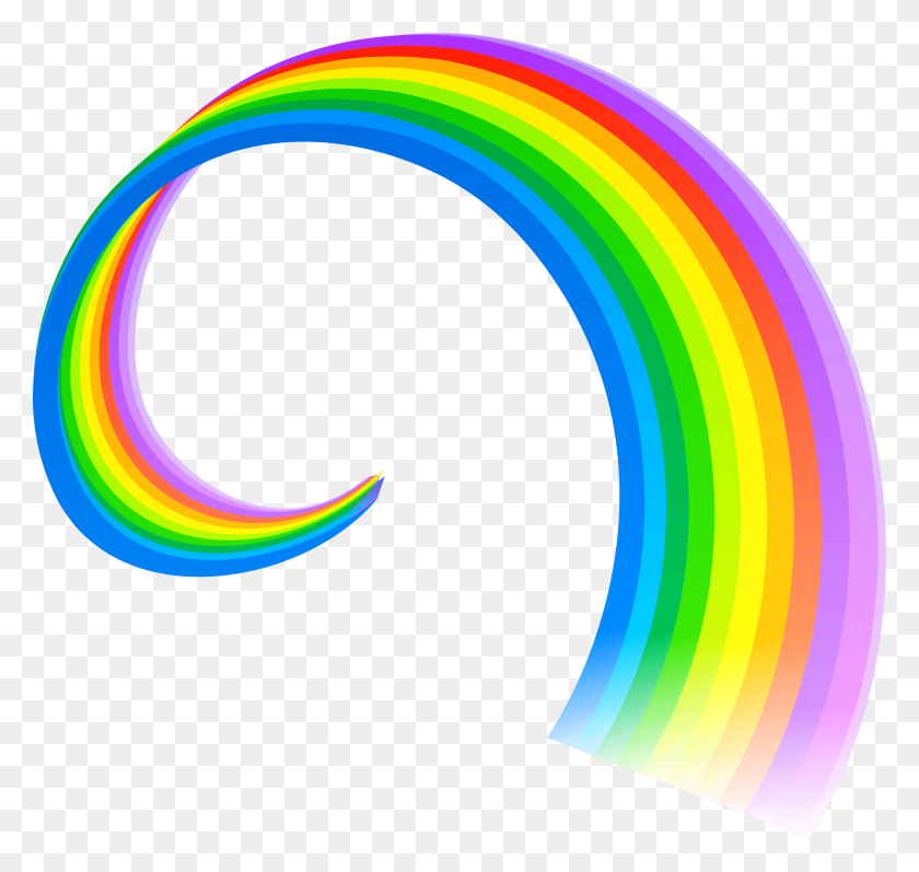 3000x2837 Spiral Rainbow Transparent Png - Rainbow Background PNG