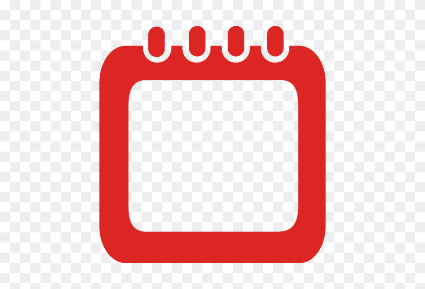 512x512 Спираль Красная Коробка Календаря - Календарь Png