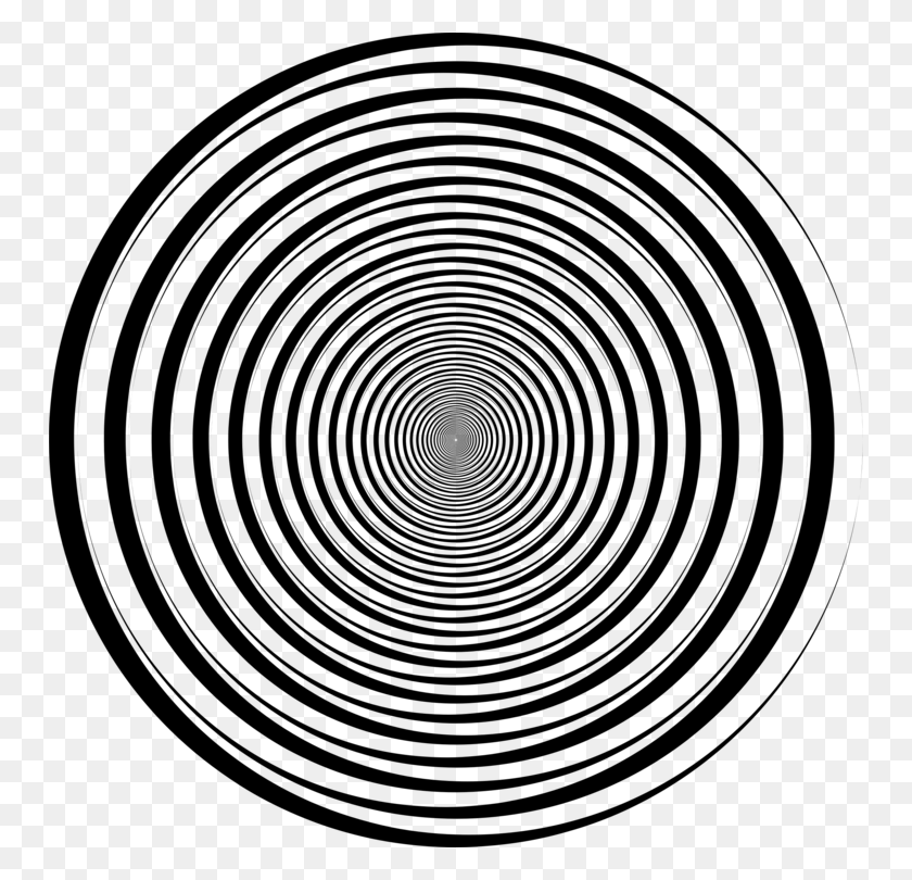 750x750 Espiral Uzumaki Círculo Blanco Y Negro - Espiral De Imágenes Prediseñadas