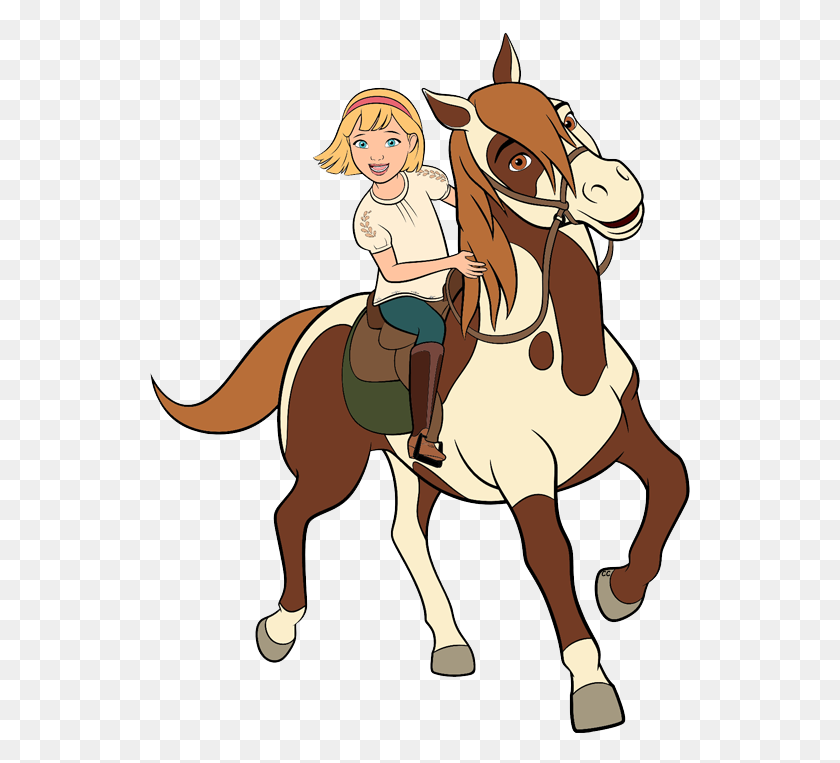 544x703 Spirit Riding Free Clipart Clipart De Dibujos Animados - Ride A Horse Clipart