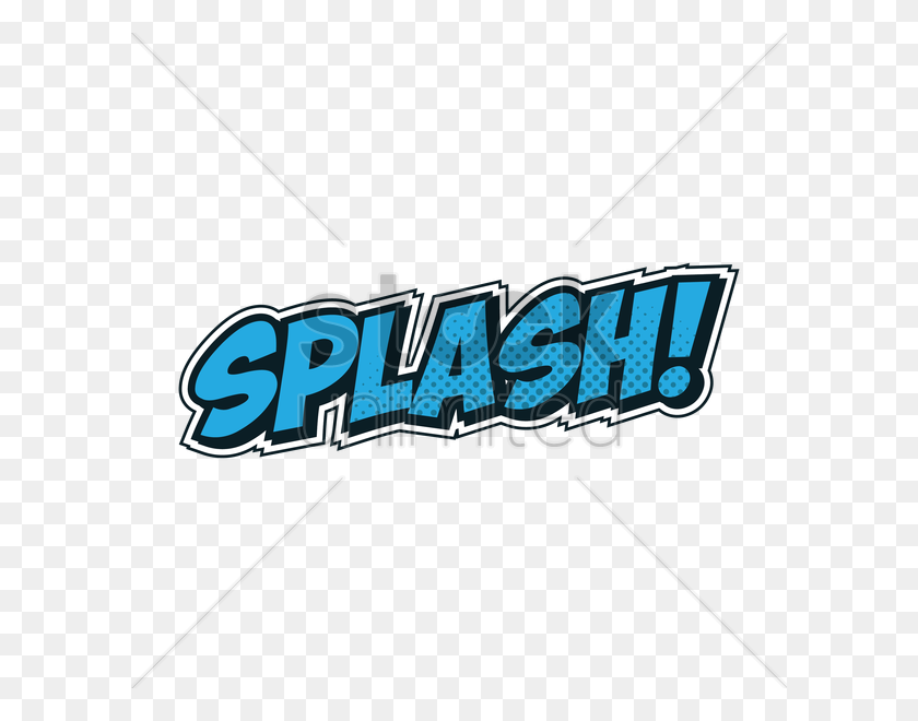 600x600 Splash Text With Comic Effect Vector Image - Splash Effect PNG