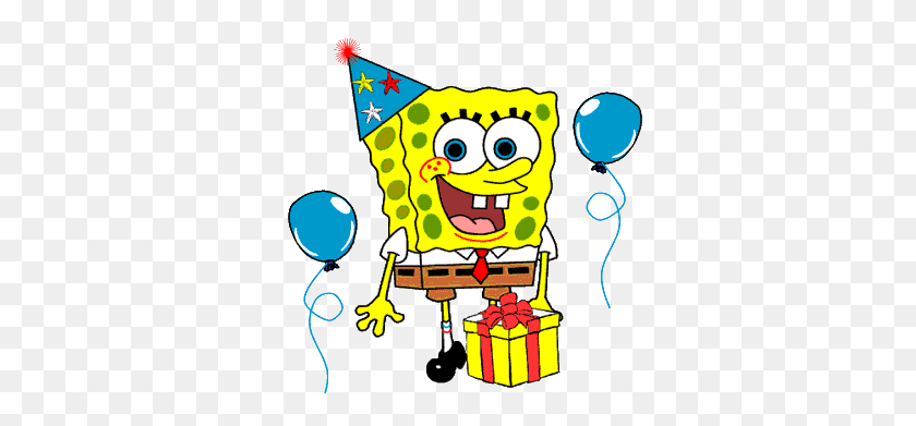 345x331 Spongebob Birthday Png Png Image - Spongebob PNG