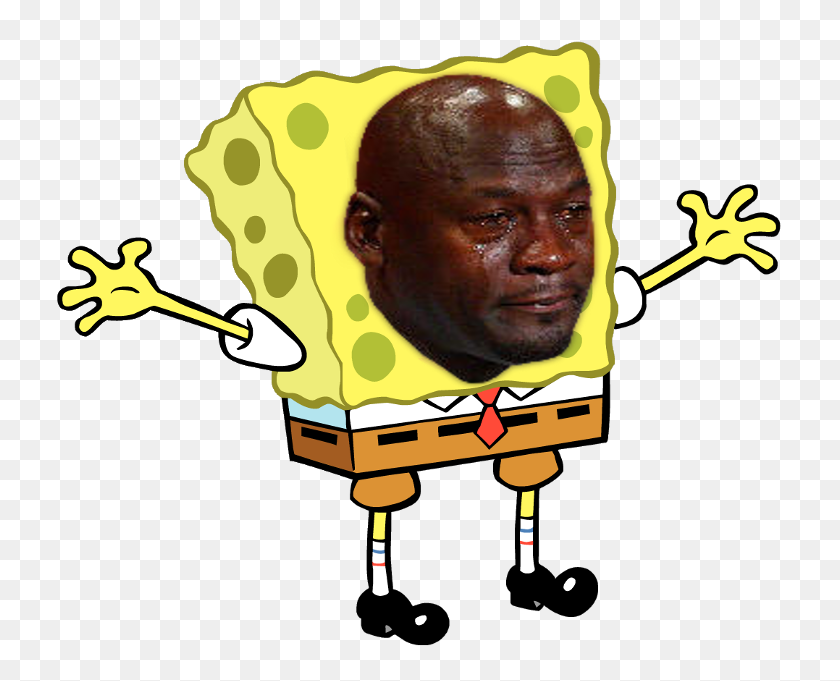 750x621 Spongebob Crying Michael Jordan Know Your Meme - Michael Jordan PNG