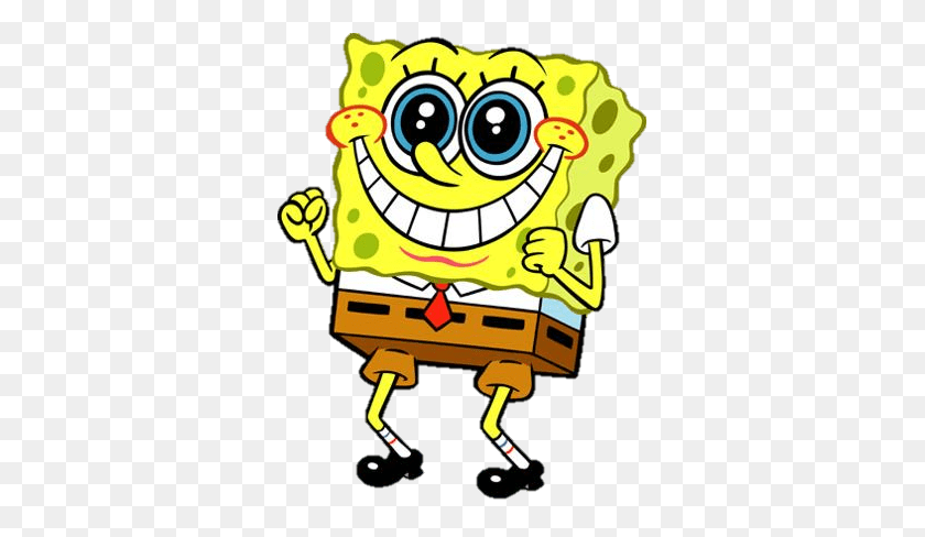 335x428 Spongebob Excited Transparent Png - Excited PNG