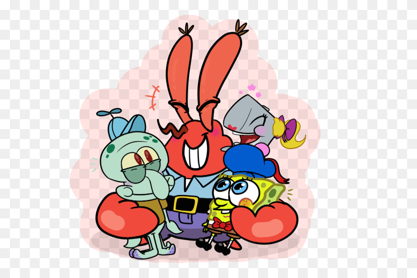 640x500 Spongebob Squarepants, Pearl Krabs The Whale, Mr Krabs - Squidward Nose PNG