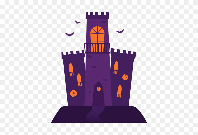 512x512 Spooky Castle Illustration - Spooky PNG