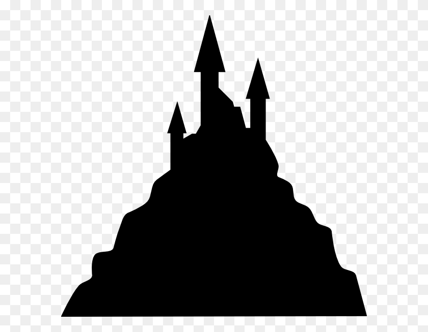 600x593 Spooky Castle Silueta Cliparts Descargar - Spooky Tree Clipart