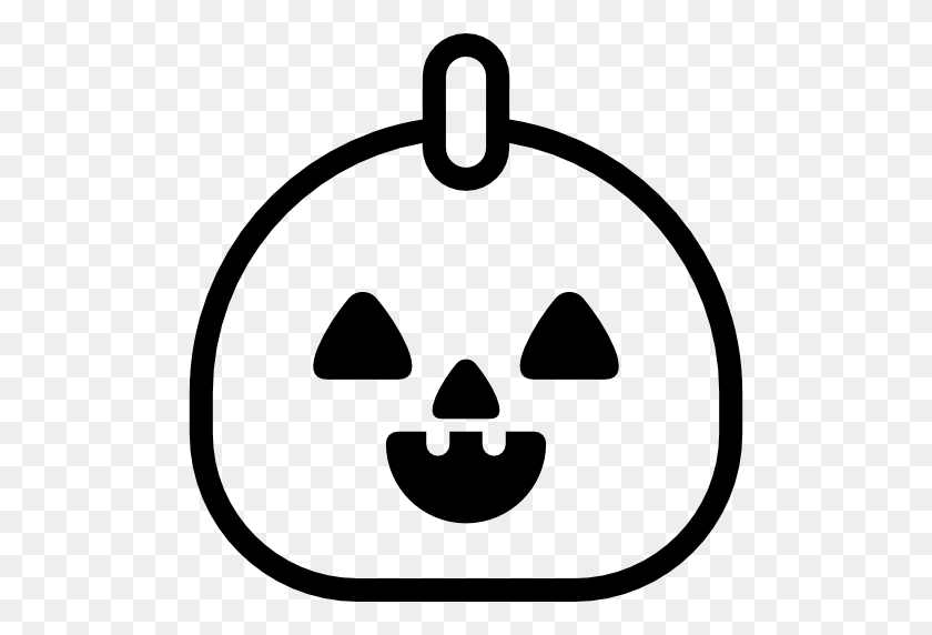 512x512 Spooky Icons Backpack Backpacks And Halloween - Backpack Clipart Black And White