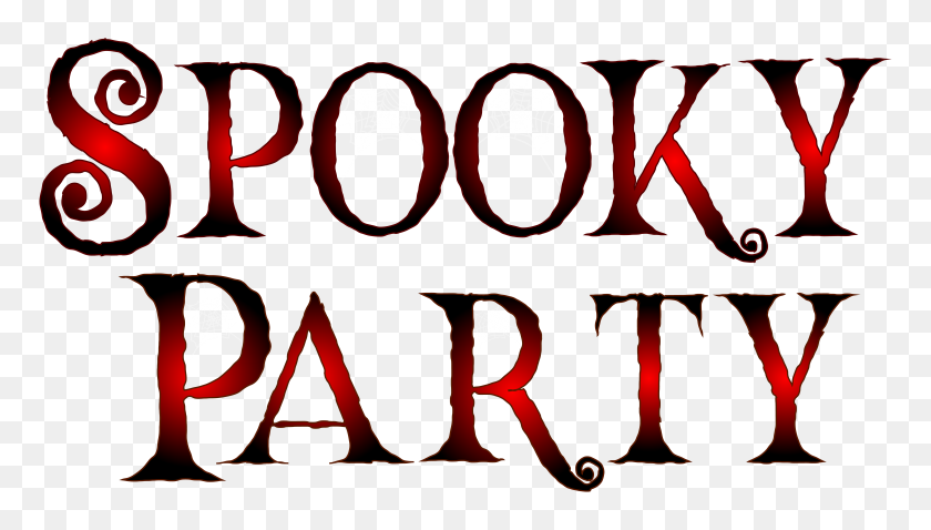 8000x4289 Clip Png Transparente De Spooky Party - Spooky Clipart
