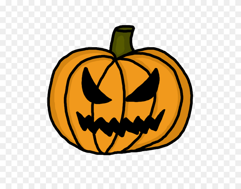 600x600 Spooky Pumpkin Cliparts - Scary Pumpkin Clipart