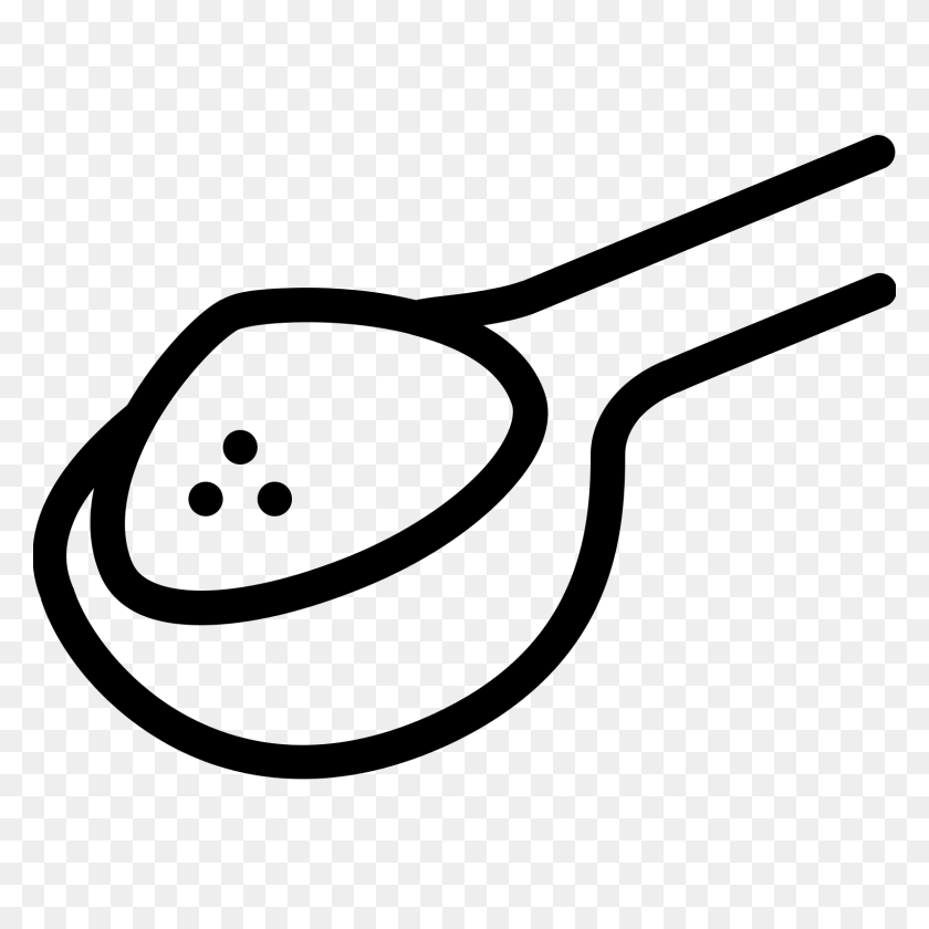 1600x1600 Spoon Clipart Horizontal - Soup Clipart Black And White