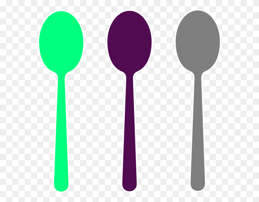 594x596 Spoon Clipart Two - Utensils Clipart