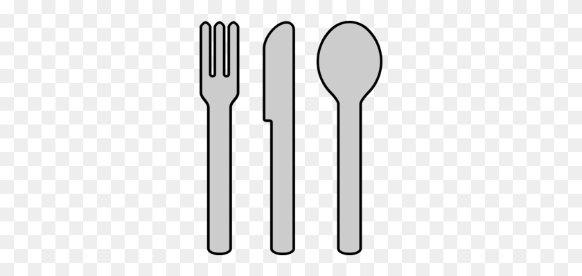 264x339 Spoon Kitchen Utensil Tableware Fork - Utensils Clipart