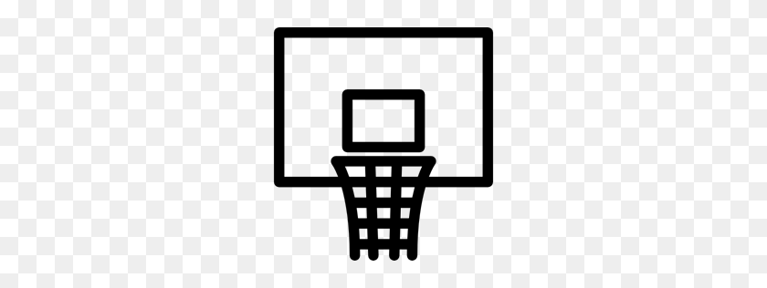 256x256 Sport, Competition, Basketball Equipment, Game, Net, Sports, Team - Basketball Net Clipart Black And White