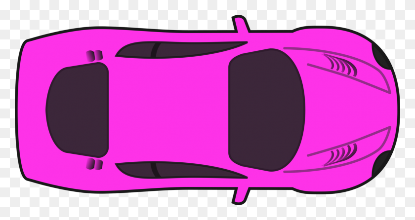 1513x750 Спортивный Автомобиль Розовый Гоночный Грузовик Автогонки - Вид Сбоку Дороги Клипарт