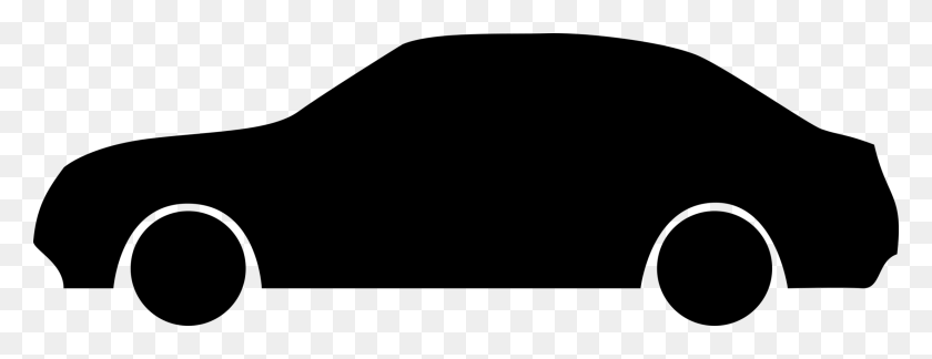 2209x750 Sports Car Silhouette Drawing Vehicle - Simple Car Clipart