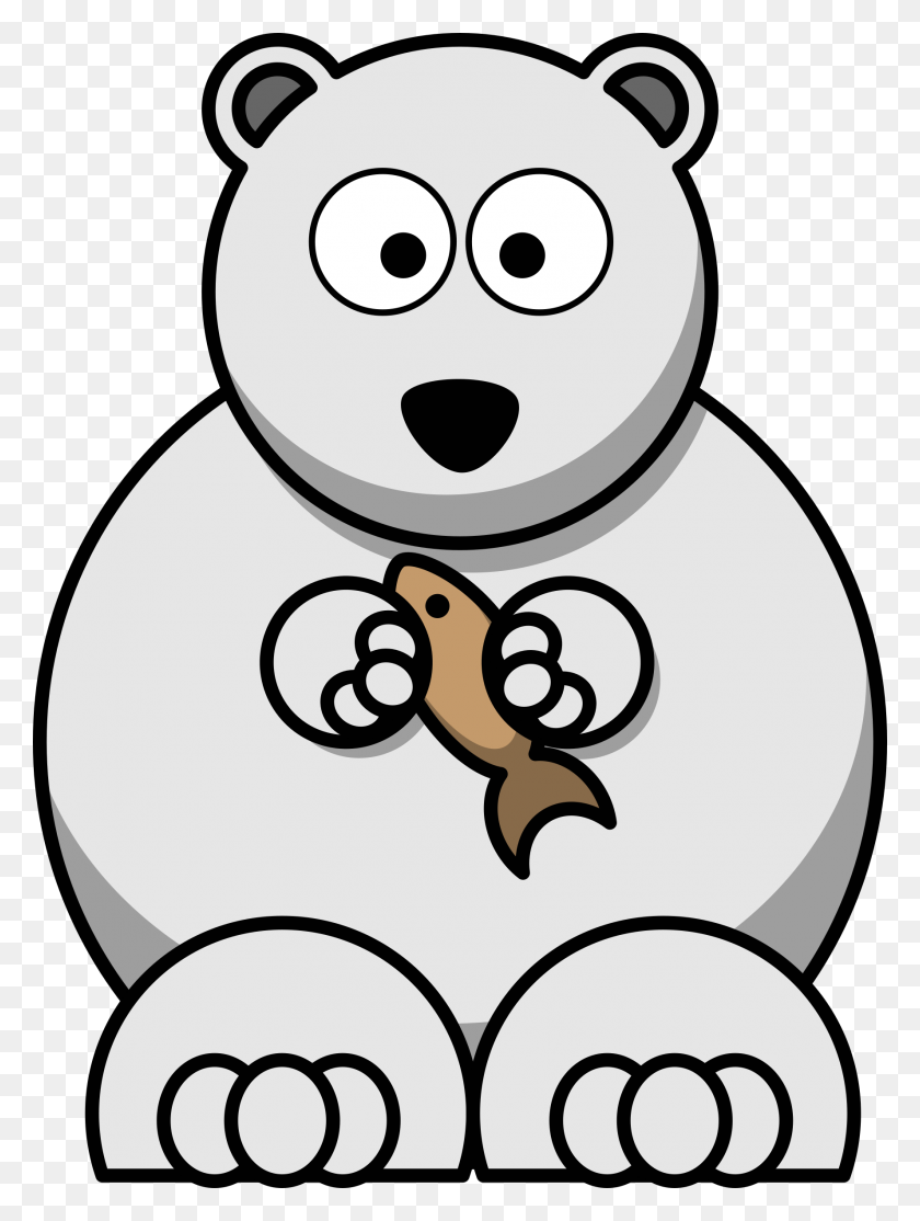 1776x2400 Sports Clip Art Of A Bear Holding Fish On Fishing Pole - Fishing Pole Clipart Free