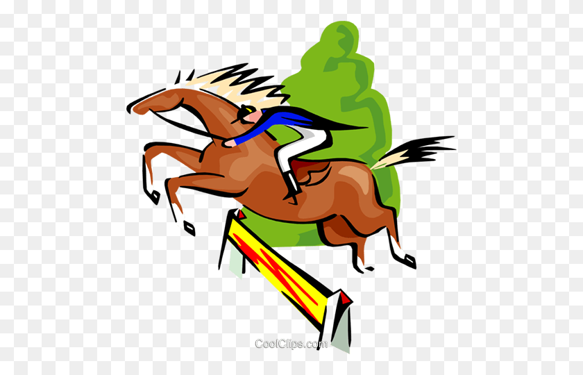 476x480 Sports, Horse Jumping, Equestrian Royalty Free Vector Clip Art - Horse Jumping Clipart