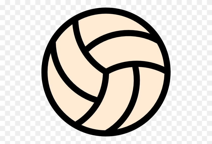 512x512 Sports Volleyball Icon - Volleyball Clipart PNG