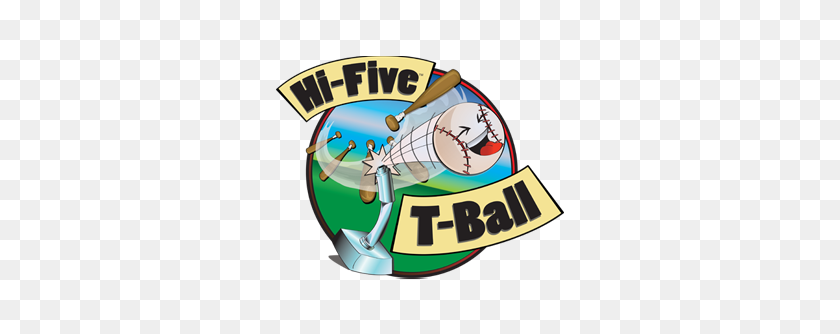 288x274 Sports Zone T Ball League Hi Five Sports Clubs - Tee Ball Clip Art