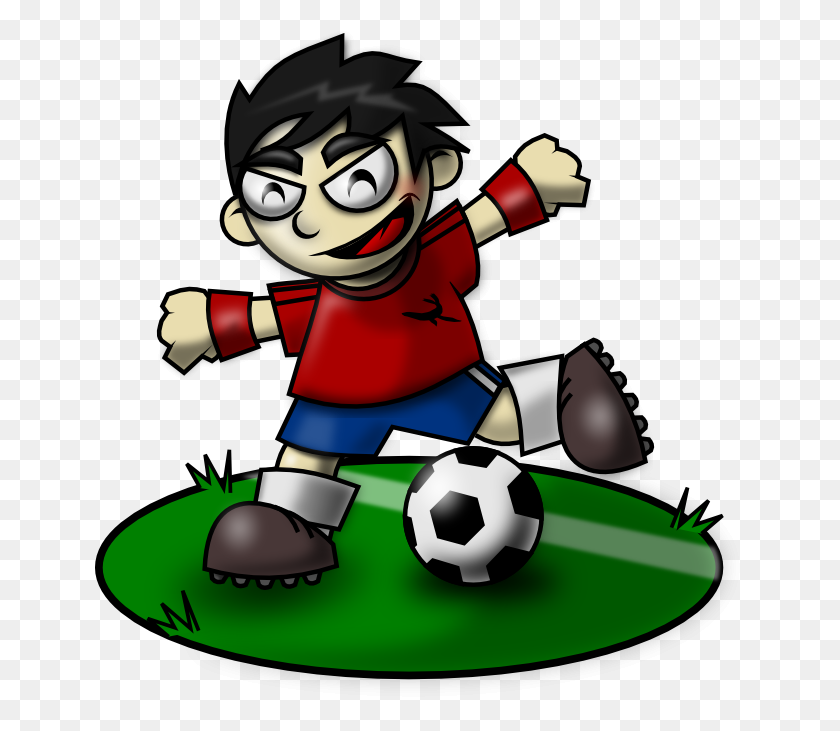650x671 Mascota Deportiva De Fútbol Para Niños - Soccer Net Clipart