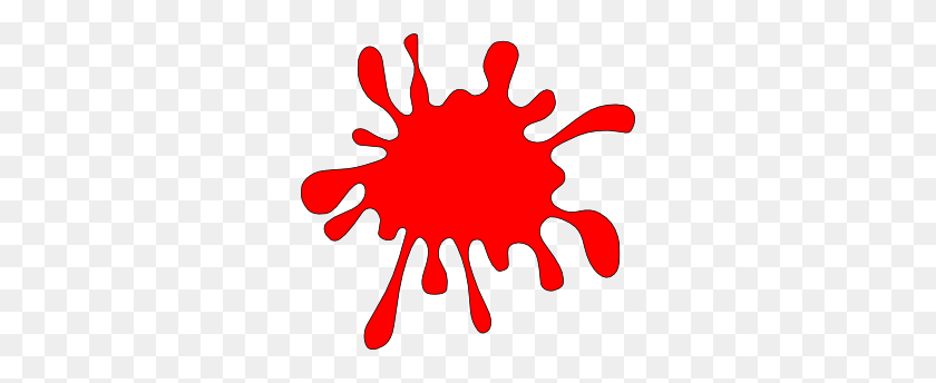300x284 Spot R Clip Art Other Colors, But This One Looks Like Blood D - Wash Body Clipart