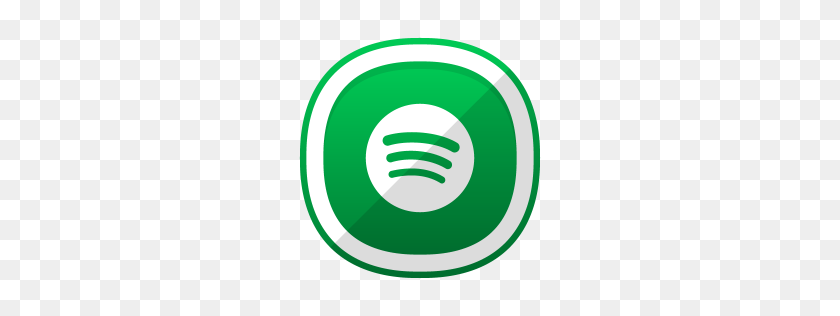 256x256 Значок Spotify Бесплатные Симпатичные Затененные Социальные Иконки Designbolts - Значок Spotify Png