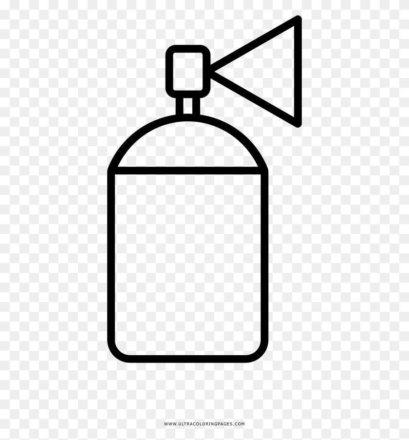 401x843 Spray Paint Coloring Page - Spray Paint Clipart