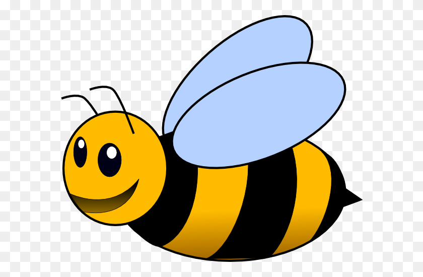 600x490 Весенняя Пчела Клипарт Картинки - Весенний Клипарт Прозрачный