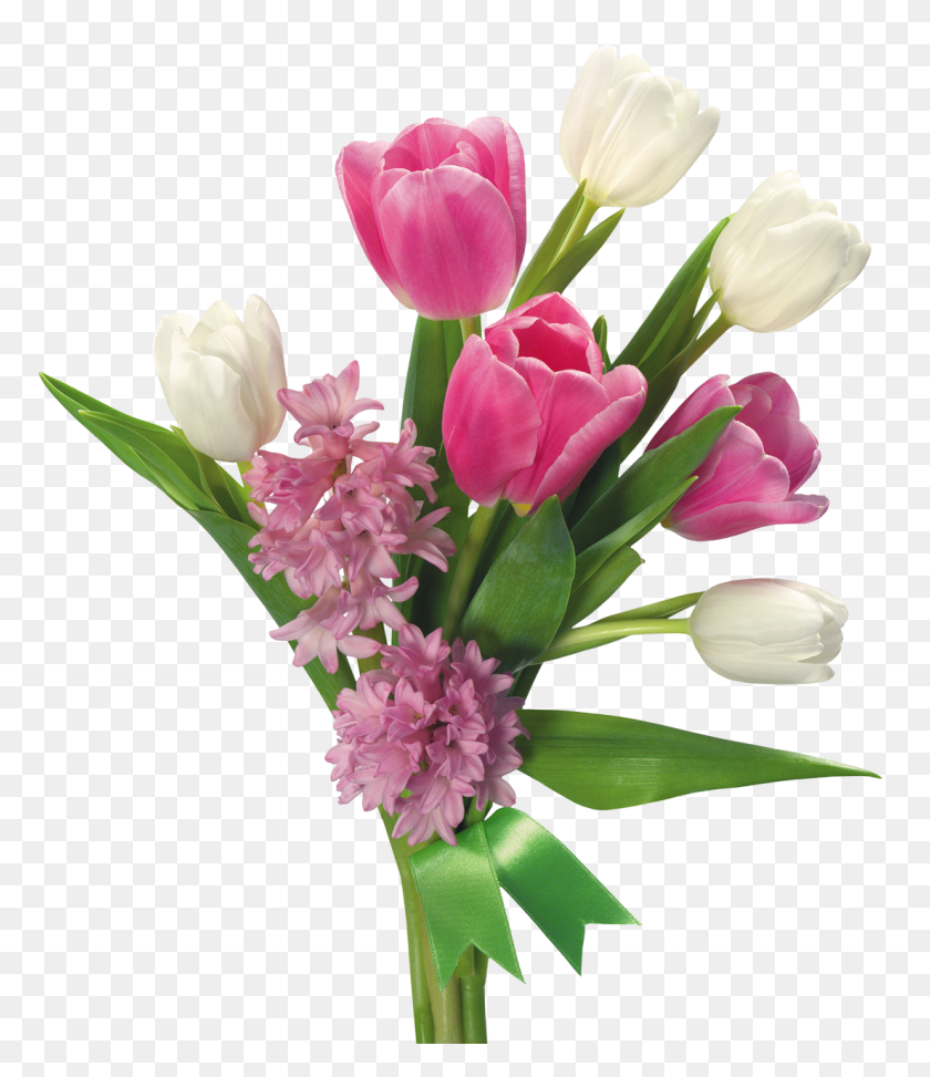 1105x1294 Spring Bouquet Of Tulips And Hyacinths Png Transparent Picture - Spring Flower PNG