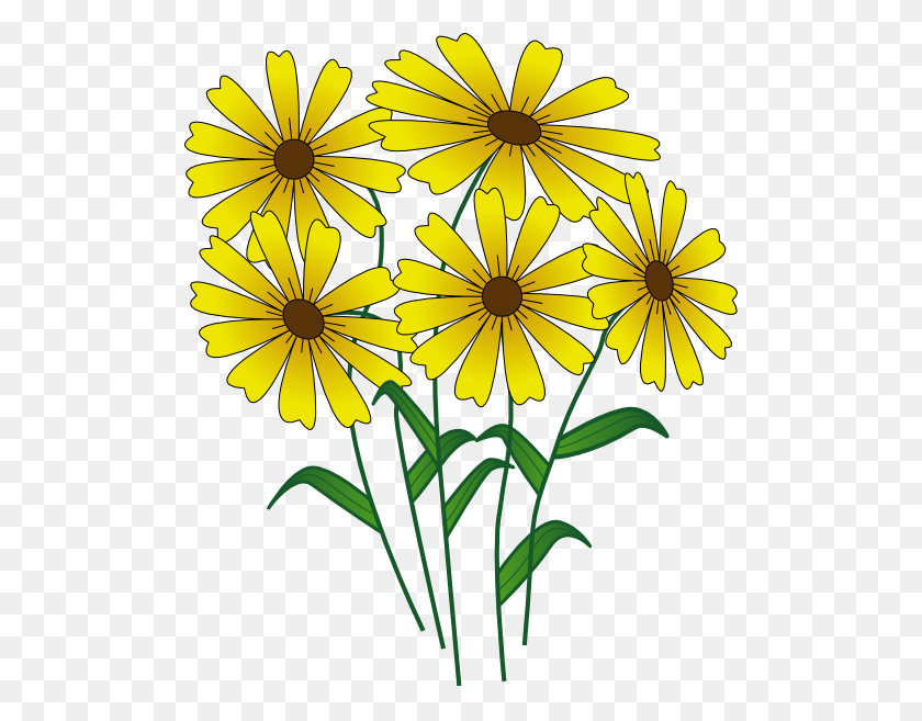 504x597 Spring Clip Art - Yellow Flower Clipart
