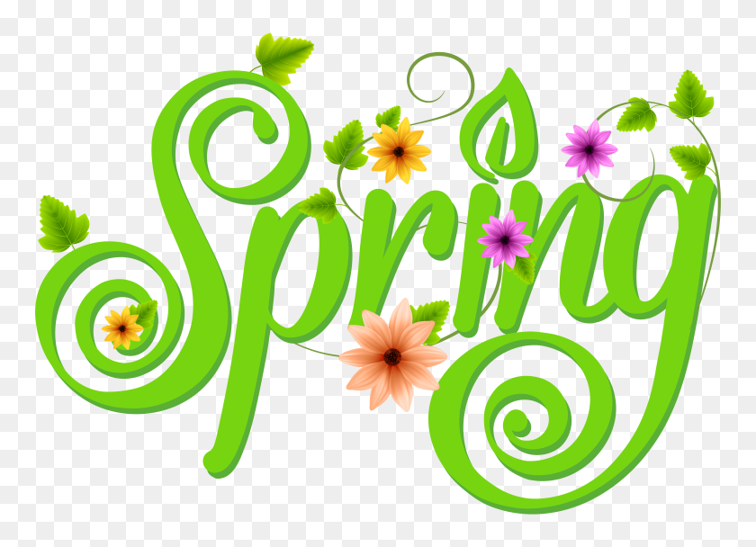 5000x3519 Spring Clipart Decoration - Spring Forward Clipart
