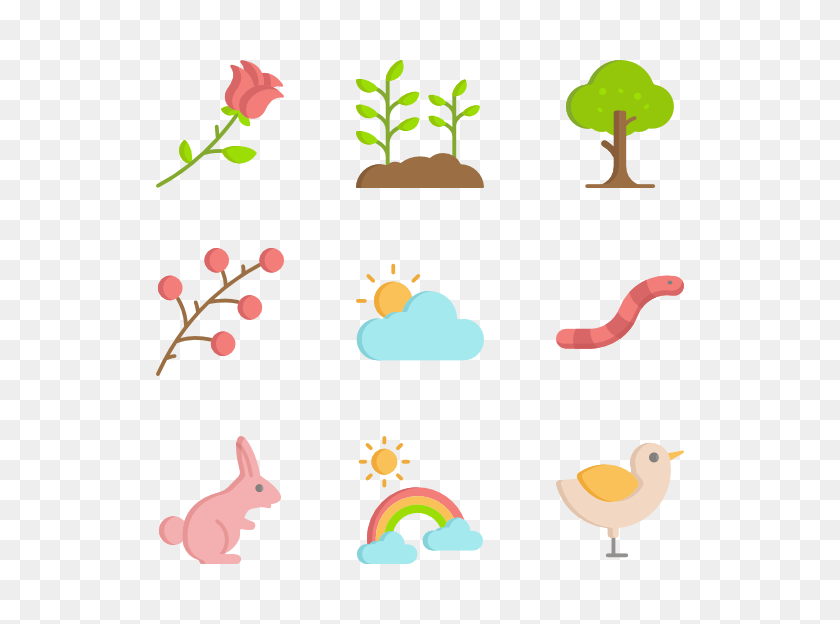 600x564 Spring Icons - Spring PNG