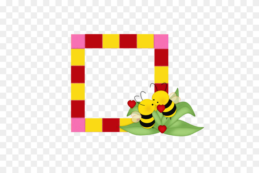 500x500 Spring Is Here Bee Bee, Scrapbook Frames - Spring Is Here Clipart