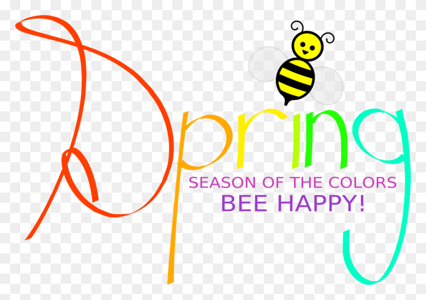 1099x750 Spring Season Cartoon Bee - Spring Season Clipart