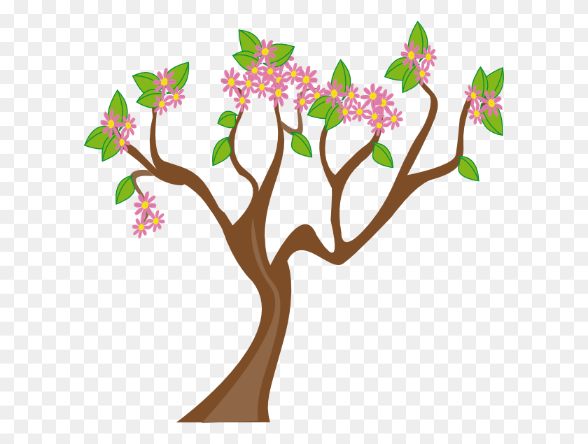 600x575 Spring Tree Clip Art - Spring Tree Clipart