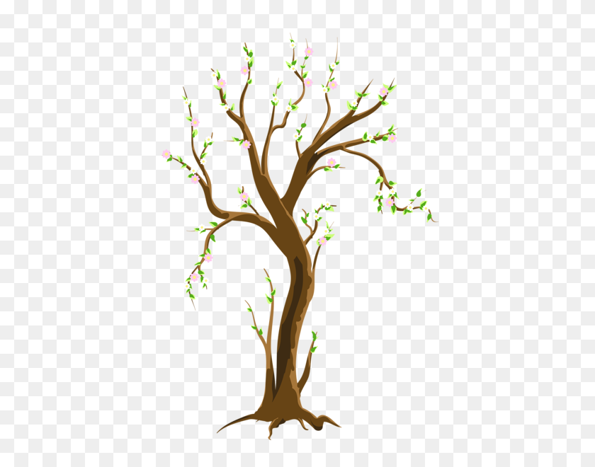 410x600 Spring Tree Png Clipart Picture - Watercolor Tree PNG