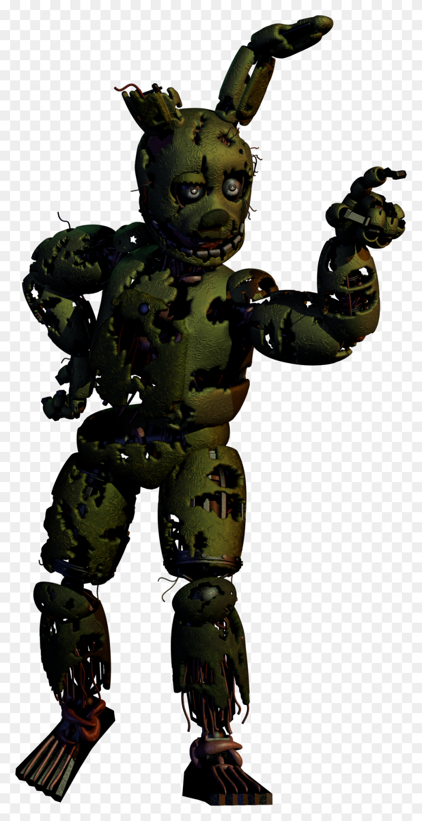 962x1943 Springtrap With King K Rool's Pose Fivenightsatfreddys - King K Rool PNG