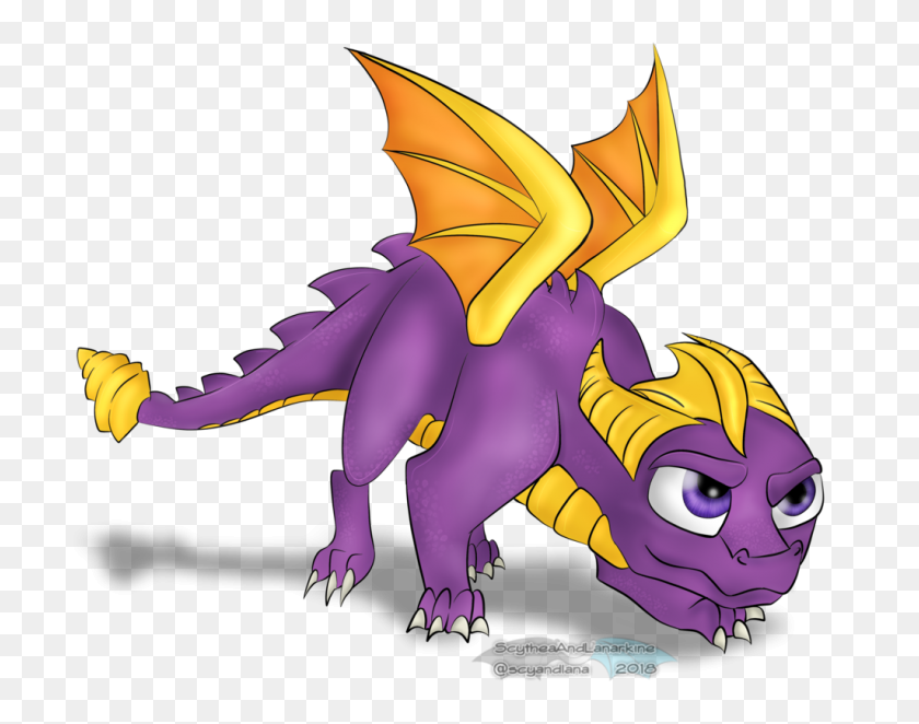 1024x791 Spyro Reignited Ready For Action - Spyro PNG