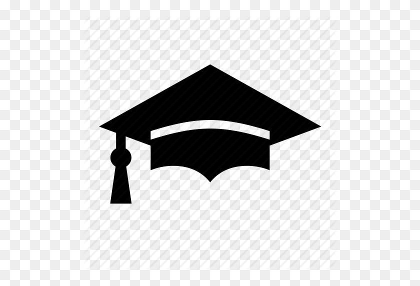 512x512 Square Academic Cap Graduation Ceremony Clip Art - Black Graduation Cap Clipart