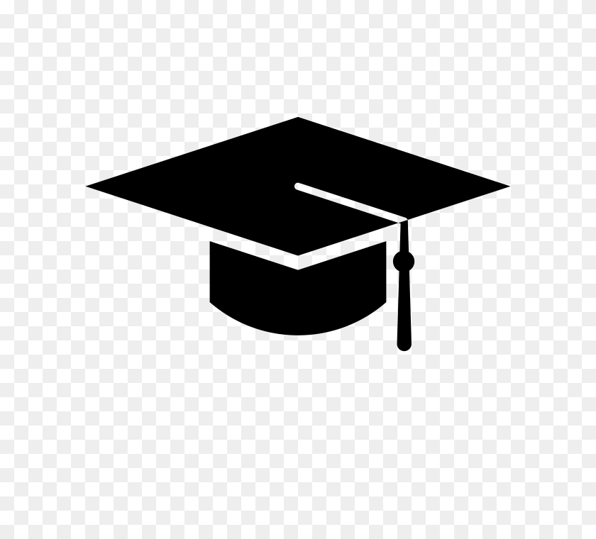 700x700 Square Academic Cap Graduation Ceremony Hat Clip Art - Black Graduation Cap Clipart