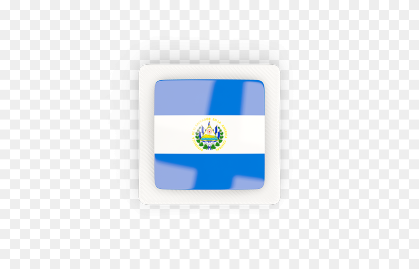 640x480 Cuadrado De Carbono Icono De La Ilustración De La Bandera De El Salvador - Bandera De El Salvador Png