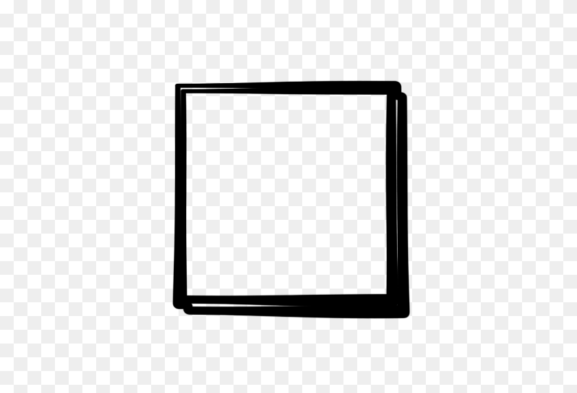 512x512 Square Clipart Check Box - Black Square PNG